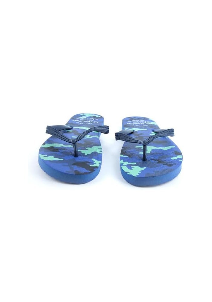 DAISO Camouflage Beach Sandals - Blue, US 8-10/EU 41-44 - Image 3